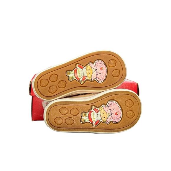 Vtg 80s Strawberry Shortcake Stride Rite Lace Up Sneakers Sz 4 Pink White in Box - Picture 6 of 9